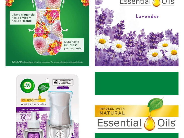 Equipo airwick con 1 respuesto aroma lavanda