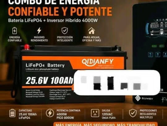 Kit inversor 4k batería 25.6 v