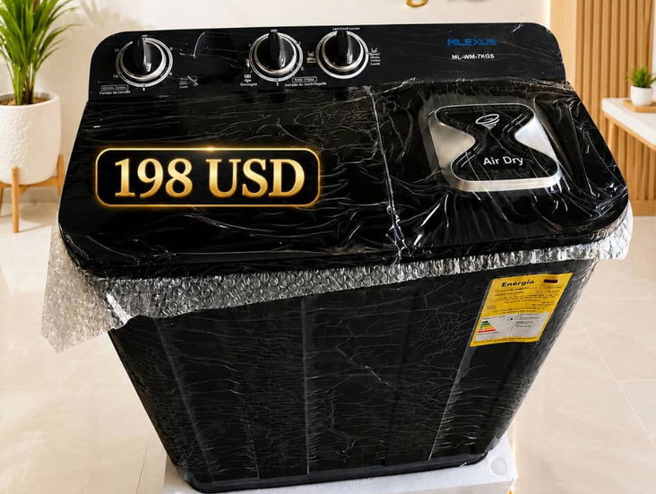 Lavadora Semiautomática Milexus de 7kg