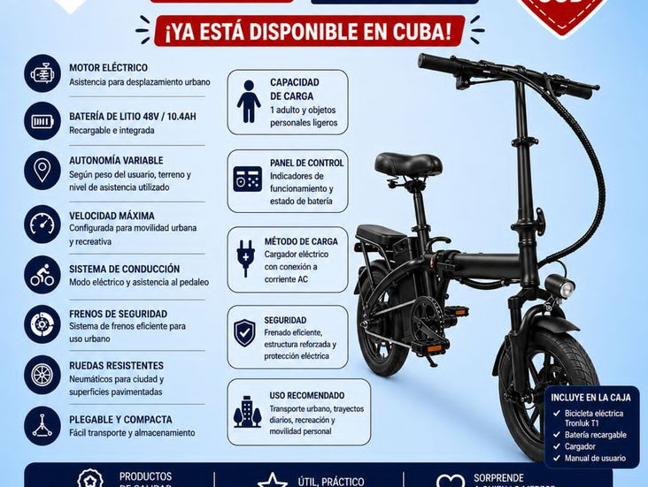 Bicicleta eléctrica plegable