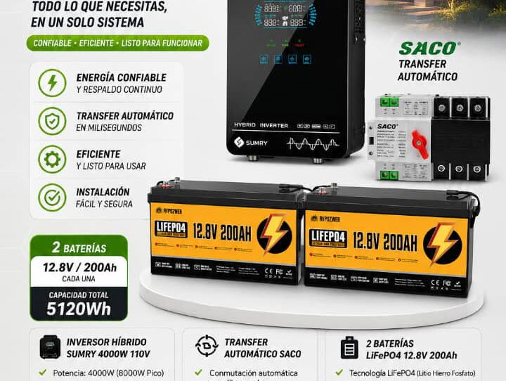 Combos solares listos para funcionar