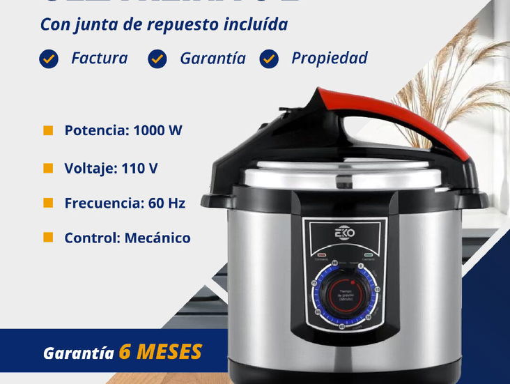 Olla Reina 6L Eko. Factura y 6 meses de garantía.