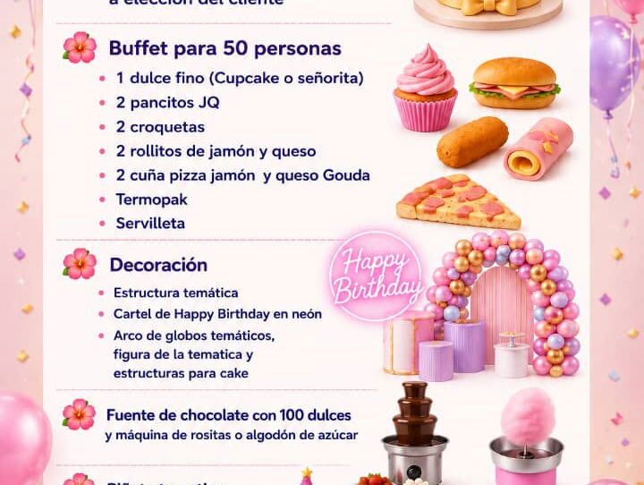 Combos de cumpleaños para niños