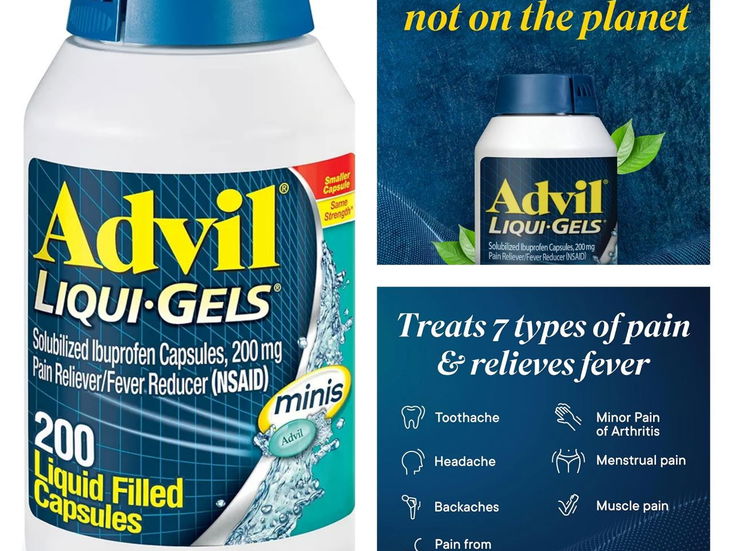 Advil 200 cápsulas pomo sellado