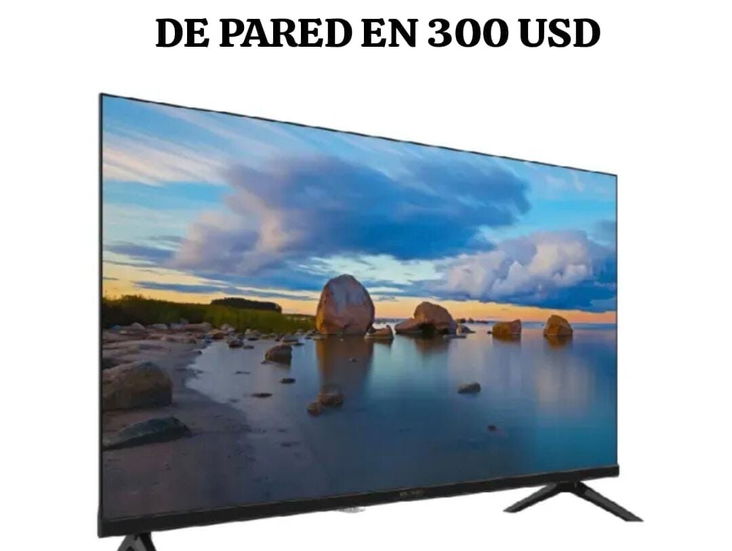 Tv de 43 " vision con cajita interna y soporte de pared