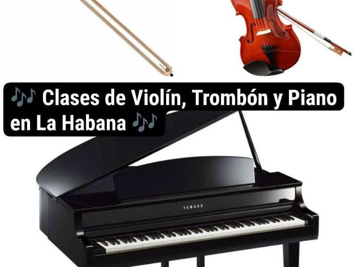 Clases de piano, violín y trombón en La Habana