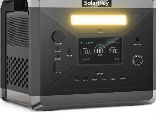 Estación de Energía SOLAR PLAY 2400 w Precio: Transporte incluido Garantía de 1 mes C