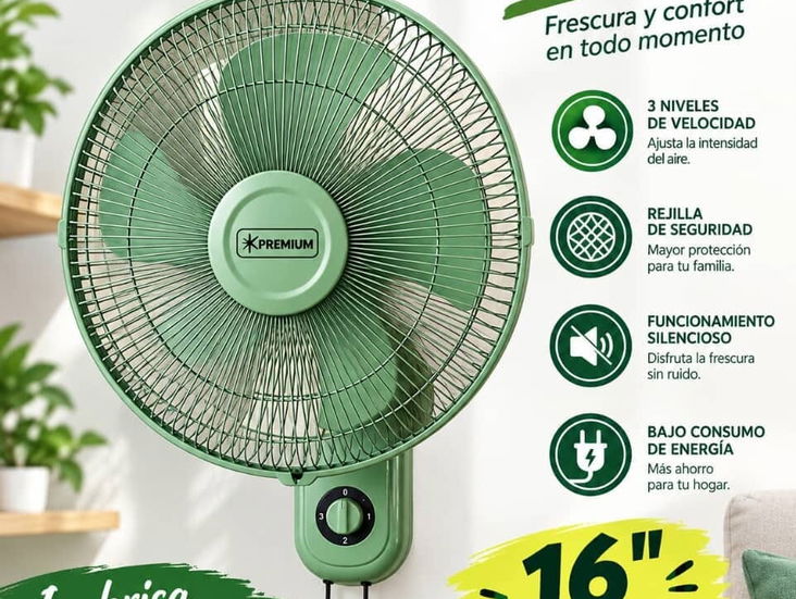 Ventiladores de pared de 16 pulgadas