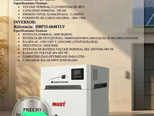Must 6kW con 15kWh