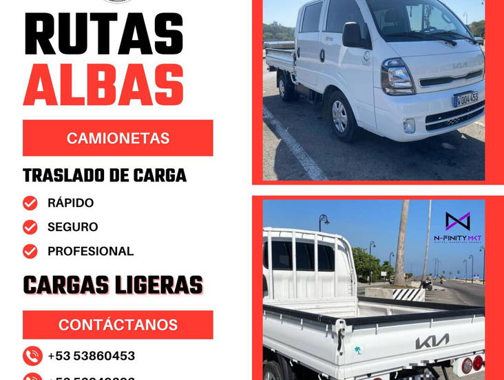 Traslado de Cargas. Camionetas