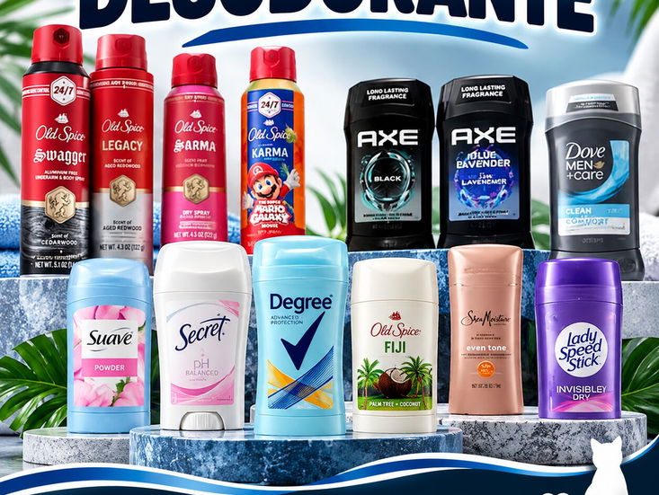 Desodorantes para Mujer y Hombre – Varias Marcas y Variedades Disponibles