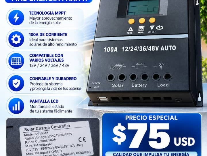 Regulador de paneles solares