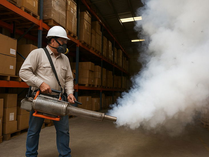 Fumigación con humo para casas y negocios.