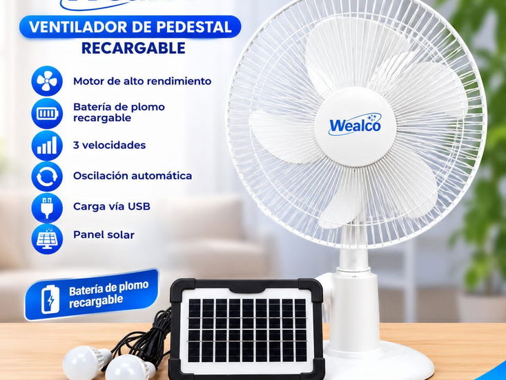Ventilador recargable