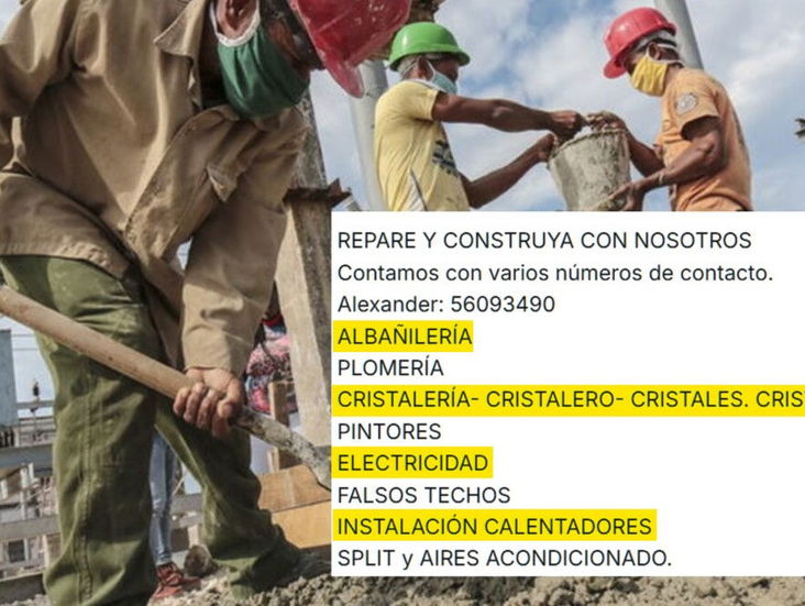 Brigada para hacer cualquier tipo de trabajo de construcción como los siguientes: Alexander
