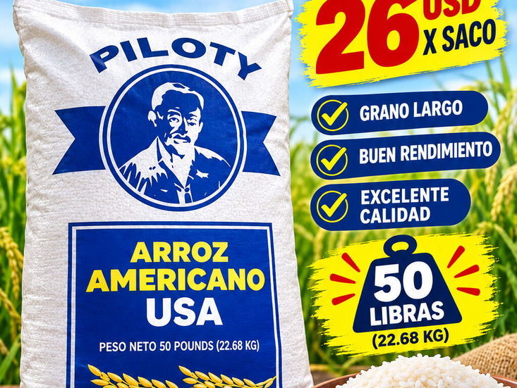 Saco de arroz americano 50 libras
