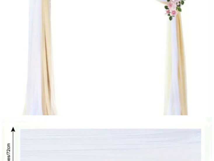 Tela para decoración de arco para boda 4500 cup