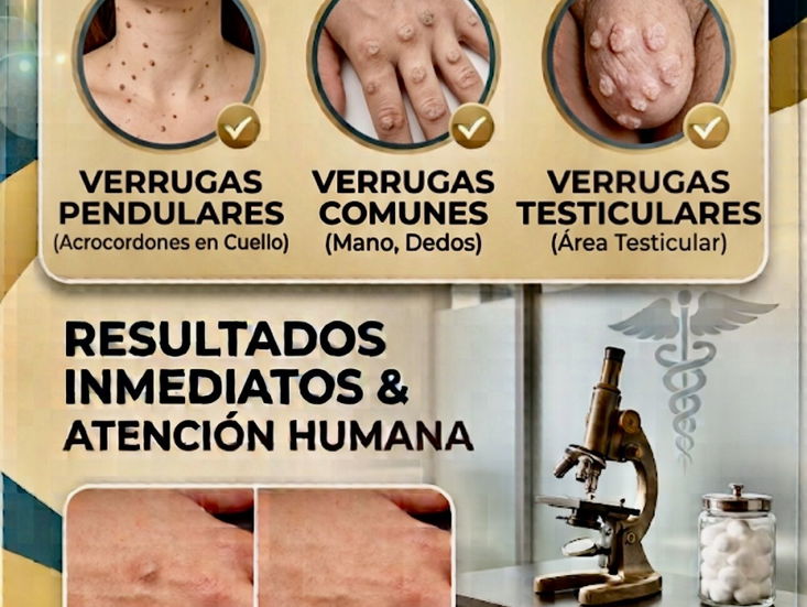 Eliminación de verrugas comunes y vulgares