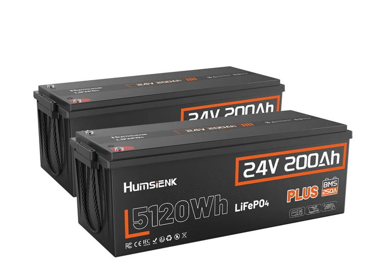 Batería Humsienk 24V 200Ah Plus LiFePO4