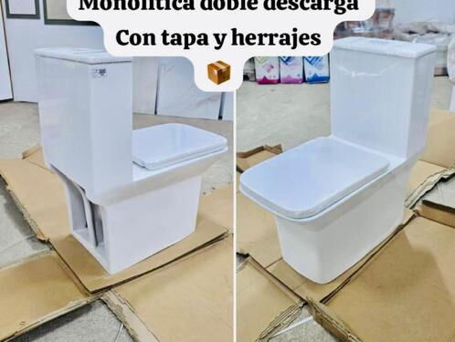 Taza monolítica nueva en caja