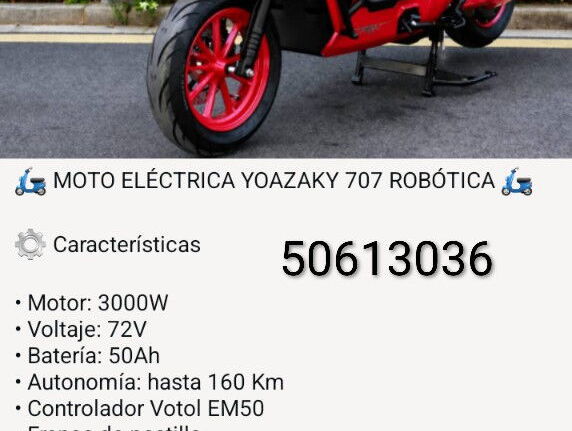 Moto Eléctrica Yoazaky Robótica ( rebaja)