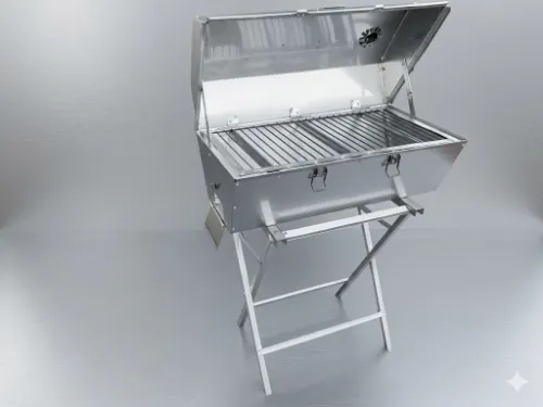 Horno de Carbón Modelo 4 Inox