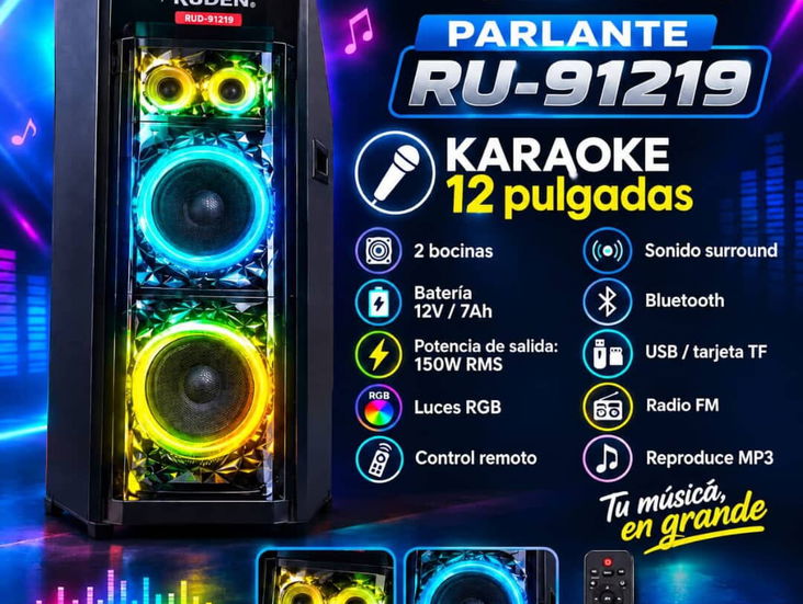 POTENCIA QUE SE SIENTE! Ya disponibles spiker de música de 12 pulgadas
