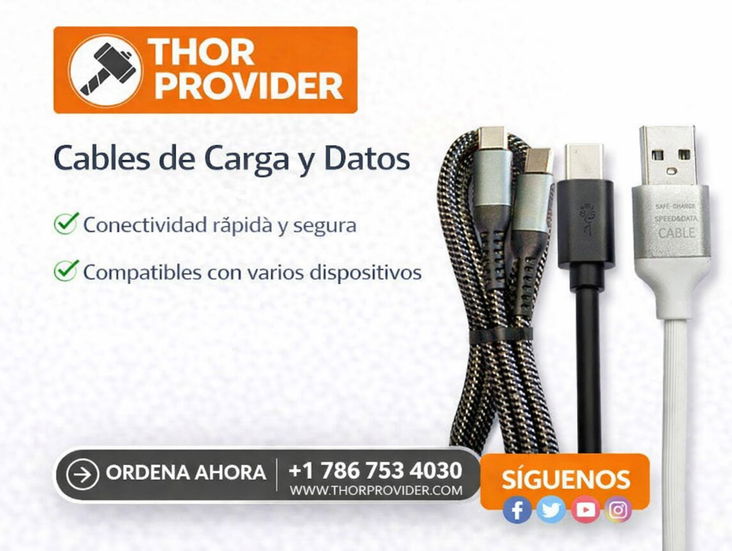 Cables de carga rápida que sí funcionan
