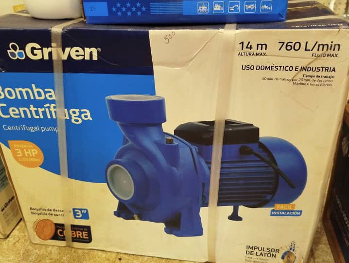 Bomba de agua 3 HP nueva en caja