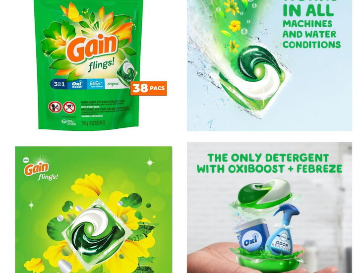 Paquetes de tide y gain Por cantidad todos sellsdos