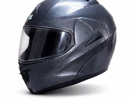 Casco integral de fibra de carbono