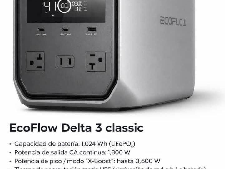 Eco Flow Delta 3 Classic 1024WH