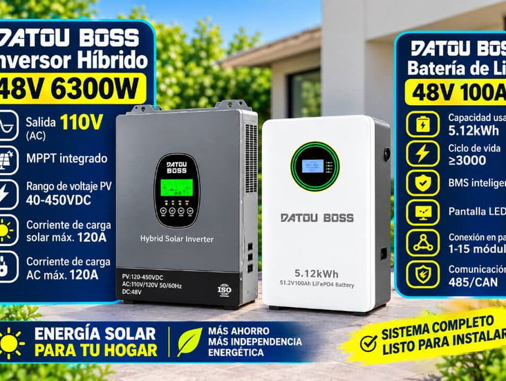 Kit solar 6kW + 5kWh