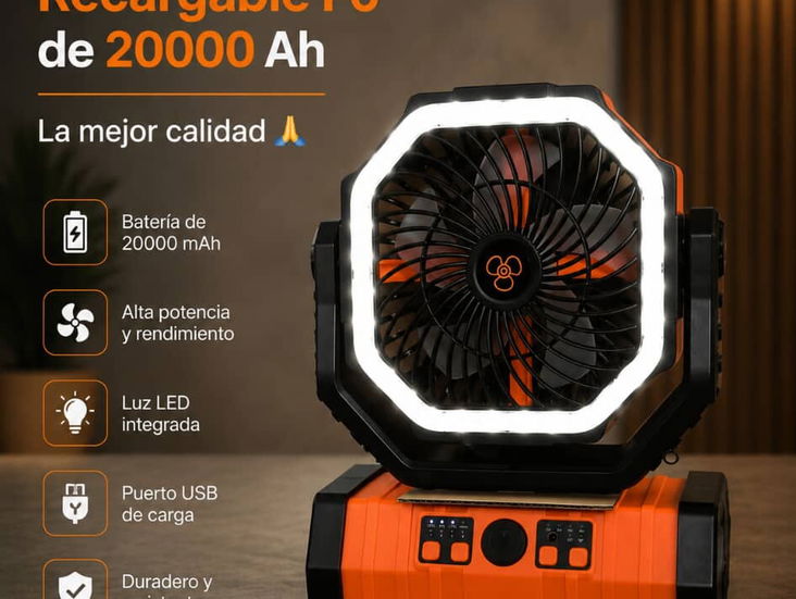 Ventilador recargable F6