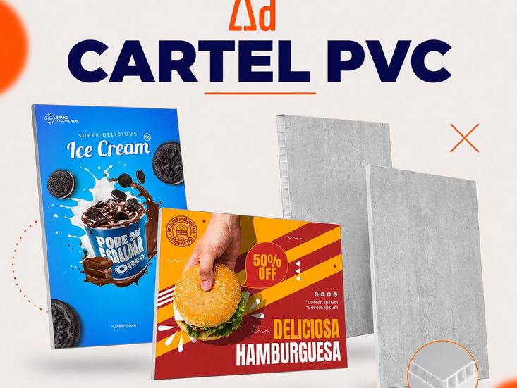 Carteles PVC, Pizarras PVC y Acrílico
