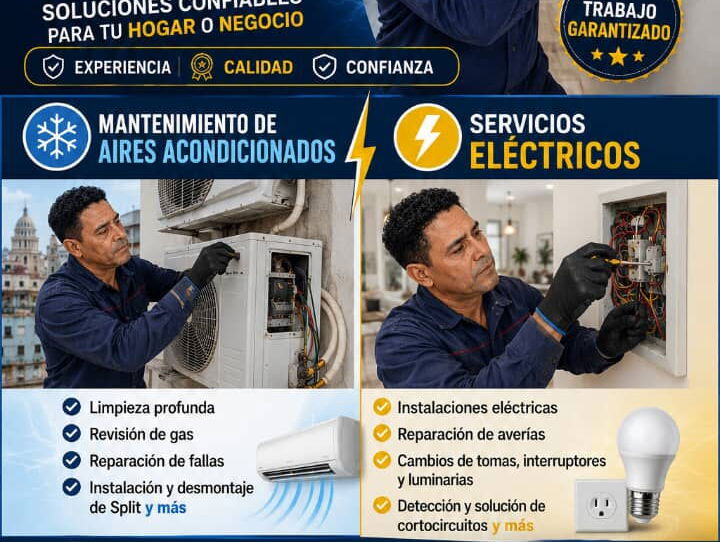 Electricista y Mantenimiento de Split