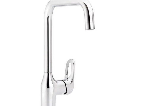 Llave mezcladora de fregadero, con acabado cromado de alta calidad y espesor para impedir al acumulación de su