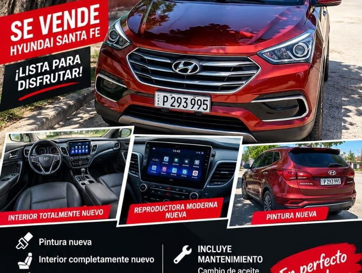 Hyundai Santa Fe 2018 Rojo
