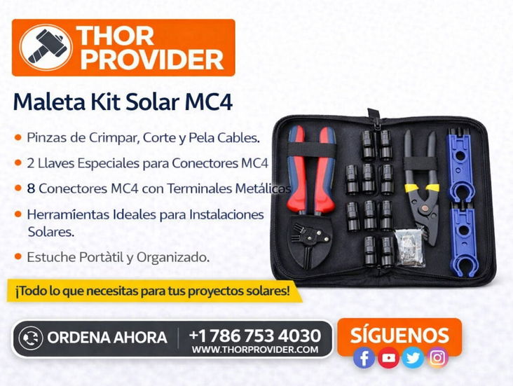 Maleta Kit para Cable MC4