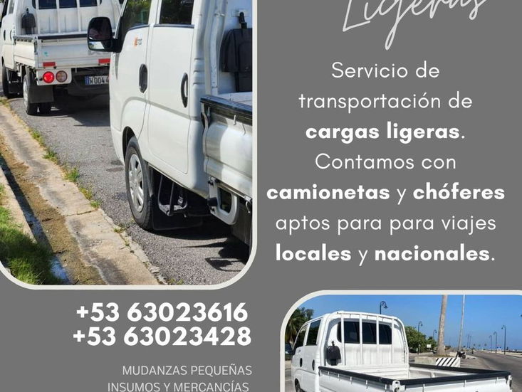 Rutas Albas. Servicio de cargas ligeras en camionetas