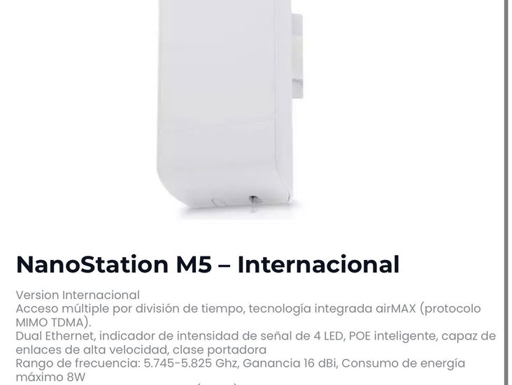 nano m5 internacional sellado en caja